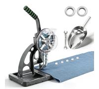 Macchina semiautomatica a pressione manuale con alimentazione automatica, kit di utensili per punzonatura per occhielli per tende da sole e poster in PVC