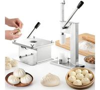 Macchina semiautomatica Baozi Maker in acciaio inox, ad alta efficienza, per cucina caffetteria, 400-500 panini/ora, stampo grande