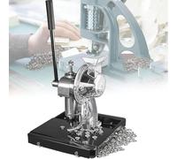 Macchina semiautomatica per occhielli con alimentazione pneumatica dell'occhiello e maniglia di risparmio di manodopera per applicazioni di banner e tende da sole