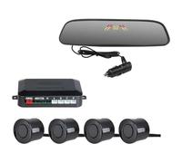 Macchina Sensori Di Parcheggio Sensori Radar Retromarcia Posteriori Per Auto Specchietto Retrovisore Sensore Parcheggio Display Rilevatore Impermeabile(Nero)