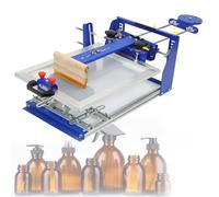 Macchina serigrafica conica per bottiglie con design ergonomico push-pull per una stampa fluida su tazze, penne e canne da pesca