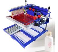 Macchina Serigrafica Industriale per Oggetti Curvi,Push-Pull Destro/Sinistro Con Telaio Acciaio,Per Flaconi Farmaceutici,Bicchieri E Tubi in Vetro