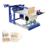 Macchina serigrafica manuale per bottiglie e tazze, mano sinistra/destra compatibile con rulli sostituibili, ideale per la stampa di bottiglie di vino e tubi