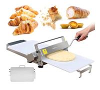 Macchina sfogliatrice manuale per croissant, laminatrice per pasta per uso | La sfogliatrice manuale per pasta funziona come una laminatrice per croissant, progettata per semplificare le operazioni di