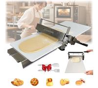 Macchina Sfogliatrice Pasticceria, Stendipasta Manuale in Acciaio Inossidabile, Macchina per Stendere La Pasta Pieghevole Con Spessore Regolabile per Panifici E Pasticcerie(40.55x22.83x9.84in)