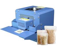 Macchina sigillante automatica a banda continua, 300 W, sigillante termico industriale ad alta velocità 5 m/min, per imballaggio alimentare, sacchetti di plastica, PVC, carta kraft e alluminio