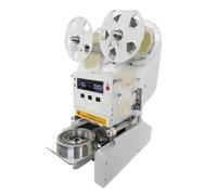 Macchina Sigillatrice Automatica For Tazze In Acciaio Inossidabile Commerciale Calibro 90/95/120 Mm Boba Tea PP PE PET For Di Carta Negozio Tè Al Latte Sigillatura Efficiente(90 95mm white)