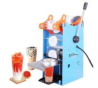 Macchina Sigillatrice Manuale Per Tazze Alte 17 Cm, Diametro Di Sigillatura: 9-9,5 Cm, 300 Tazze/h, Posizionamento Dell'ago Dul/antigoccia, Temperatura Regolabile Multistadio,A