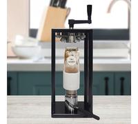 Macchina sigillatrice per lattine, aggraffatrice manuale per lattine, portabicchieri multi-altezza, senza elettricità, asse rotante resistente all'usura per attività di sigillatura di bevande in