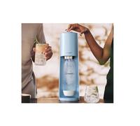 SodaStream TERRA - Macchina per acqua frizzante bestseller, confezione da 1 bottiglia 1 l + 1 ricarica di gas 60 l a clip | blu