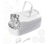 Macchina Soffiatrice Bolle Di Sapone | Giocattolo Soffiatore Automatico - Macchina per Bolle a Batteria - per Bambini e Bambine Bagno Doccia Natale Compleanno Pasqua Feste All'aperto