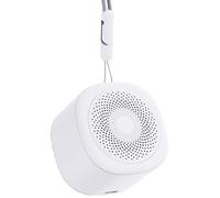 Macchina sonora compatta bianca con luci notturne a 7 colori e 10 suoni rilassanti per un sonno migliore, ricaricabile tramite USB