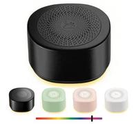 Macchina sonora da viaggio a rumore bianco, 20 suoni, macchina audio portatile per adulti per dormire, mini aiuto per il sonno con volume regolabile, 3 timer, luce notturna colorata, ricaricabile per