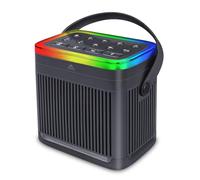 Macchina sonora portatile per dormire, con luci notturne a 7 colori, 70 suoni rilassanti, altoparlante Bluetooth, funzione di memoria, rumore marrone, per bambini, adulti, casa, ufficio, viaggi