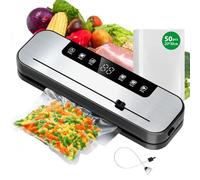 Macchina Sottovuoto Alimenti Professionale 7 in 1 con Modalità Secco/Umido, Sigillatura Automatica Ermetica e Taglia-Borse Integrato per Freschezza Prolungata e Conservazione Sapore