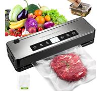 Macchina sottovuoto completamente automatica per alimenti secchi e umidi, funzionamento continuo possibile, con 10 sacchetti sottovuoto, cutter e tubo