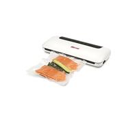 Girmi VT52 Macchina per Sottovuoto, 100 W, Barra Saldante da 4 mm, Sigillatrice da sottovuoto da 70 kPa, Pannello Soft-Touch, Funzionamento Automatico, Incluse 5 Buste da 20x30 cm, Bianco
