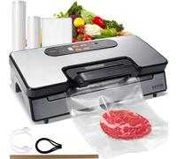 Macchina Sottovuoto per Alimenti 130W Sigillatore per Cibi Umidi Secchi