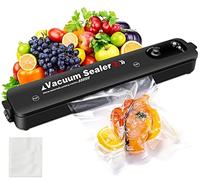 Macchina Sottovuoto per Alimenti, 2 in 1 Sigillatore Sottovuoto per Alimenti, Automatica Portatile Macchina Sottovuoto Alimenti, 65KPA Macchina per Sottovuoto con 10 Sacchetti Macchina per Sottovuoto