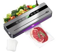 Macchina sottovuoto per alimenti per congelare gli alimenti, macchina automatica per sigillare il calore, con 10 sacchetti sottovuoto da 20 x 30 cm, 5 modalità per la conservazione degli alimenti,