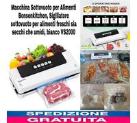 Macchina Sottovuoto x Alimenti,Sigillatore Sottovuoto x Alimenti Freschi E Umidi
