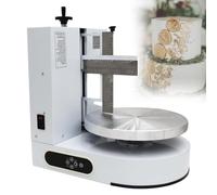 Macchina spalmatrice per glassare torte, strumento semi automatico per torte da 10-30 cm, piatto girevole da 36 cm con marcature di dimensioni, pausa con un pulsante per panettieri e appassionati