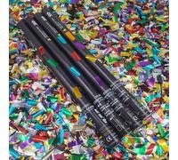 Macchina spara coriandoli 25 pezzi, cannone elettrico per coriandoli da 80 cm, cannoni per coriandoli biodegradabili, grande scoppio per matrimoni, compleanni, celebrazioni, baby shower ed e