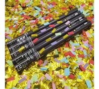 Macchina sparacoriandoli 25 pezzi color argento, cannone sparacoriandoli di carta, feste, festeggiamenti, cannone sparacoriandoli elettrico da 80 cm, per proposte di matrimonio, matrimoni, c