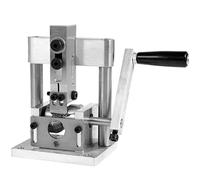 Macchina spelafili manuale, in lega di alluminio, per filo di rame e alluminio, 2-12 mm, manuale e alimentato a trapano, 16 x 9 x 4 cm