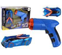Macchina sportiva a parete con controllo laser blu