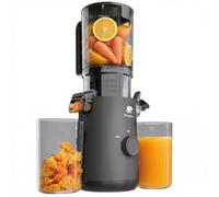 Macchina spremiagrumi, spremiagrumi a freddo con scivolo extra large da 13,5 cm e potente motore AC brushless per frutta e verdura intera, alta resa di succo, senza BPA, extra uno sostituire il filtro