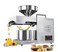 Macchina Spremitura Automatica Dell'olio 820 W, Macina Olio Semi Noci Commerciale, Pressa A Caldo E Freddo In Acciaio Inossidabile, Estrattore Olio Ad Alto Contenuto Acciaio Inossidabile