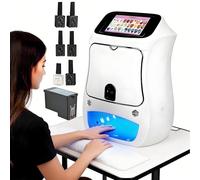 Macchina stampante per nail art 3D intelligente con oltre 800 disegni precaricati - Connessione WiFi wireless e USB per stampa automatica e fai da te
