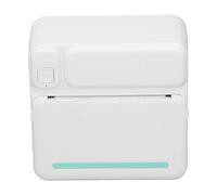 Macchina Stampante Tascabile, Mini Macchina Stampante Ricaricabile per Diario (Bianco Verde)