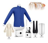 Macchina Stiracamicie Automatica, Macchina Stiratrice Autogonfiabile | Asciugatrice e Stiratrice ad Aria Calda Automatica, Temperatura 60～70°C, Copertura a 360°, Asciugatura e Stiratura Temporizza
