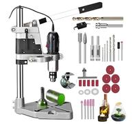 Macchina Taglia Bottiglie Elettrica(Taglio,Foratura,Levigatura,Lucidatura), Velocità Regolabile, Tagliavetro Con 36 Utensili Per Bottiglie Di Vino,Vetro Di Mare,Artigianato,Vaso Di Fiori Fai Da Te