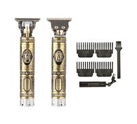 Macchina Tagliacapelli Uomo Vintage Professionale. Rifinitore Rasoio Elettrico Barba. T-Blade Regolabarba Uomo con Display LED, Batteria Ricaricabile inclusa, 4 pettini guida e caricatore USB