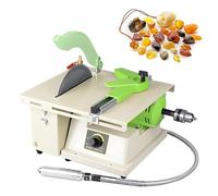 Macchina tampone per lucidatura della roccia, lucidatrice lapidaria per smerigliatrice lapidaria regolabile da 1380 W, capacità di taglio di 50 mm per la macinazione di giada e pietre preziose