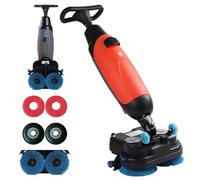 Macchina tampone per pavimenti | Scrubber industriale da 17 pollici | Funzionamento a basso rumore | Testa rotante a 360 ° | Nessun punto d'acqua | Durata della batteria 120 min