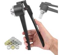 Macchina Tappatrice Per Tappi Di Bottiglia, Crimpatrice Per Fiale A Strappo Da 8-32mm, Crimpatrice Manuale Per Fiale Interamente In Alluminio, 20-30 Bottiglie/min Per Bottiglie Di Testa(24mm)