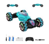 Macchina Telecomandata Auto RC Cars, Stunt Car Macchina Telecomandata per Bambini Auto Acrobatica 4WD 360° Rotating Hand Controlled Car Regalo per Bambino Compleanno Natale Bambine 6-12 anni Maschio