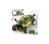 Macchina Telecomandata per Bambini, 4WD Auto Telecomandata con Luci,Musica,Spray,360 Rotazione Auto RC Stunt Car con 2 Batterie,Regalo Ragazzo Bambini da 3 4 5 6 8 9 Anni,Giocattoli Natale Regalo