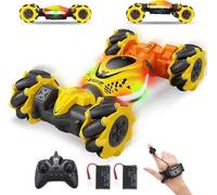Pristar Macchina Telecomandata per Bambini 4x4 360° RC Stunt Car 2.4Ghz, 3 Mode Macchinina Telecomandata Mano Auto Radiocomandata 1:24, Giochi Giocattoli Regalo Bimbo 6 7 8 9 10 11 12 Anni Maschio