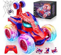 Macchina Telecomandata per Bambini, Giochi Spider Monster Truck Radiocomandata con Luci Auto RC, 360°Rotazione Giocattolo Macchine Regalos Bambino 3 4 5 6 7 8 9 Anni Maschio Bambina Compleanno Natale