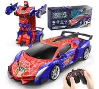 Macchina Telecomandata Robot, Spider Auto Trasformabile Radiocomandata, Giochi Regalo Bambini 3 4 5 6 7 8 9 Anni Maschio, 1:18 Cars Elettrica Giocattolo, Gioco Compleanno Natale per Bimba/Bimbo