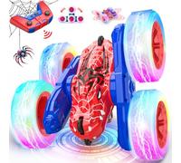 Macchina Telecomandata Spider Giocattolo, 360° Macchinina Acrobatica 4x4 con Luci Giochi Bambini Regalo Bambino Bambina 3 4 5 6 8 9 10 Anni Dinosauro Auto Radiocomandata Monster Truck Telecomandato