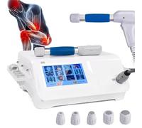 Macchina Terapia con Onde d'urto(ShockWave Therapy) per Dolore miofasciale, attivazione del tessuto connettivo e muscolare, legamento tendineo e dolore localizzato, 5 Teste massaggianti