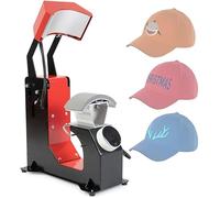 Macchina Termica 3 in 1 per Tappi, Pressa per Berretti da Baseball di 3 Dimensioni di Assi da Stiro, con Rilascio Automatico E Pannello di Controllo Digitale A Manopola