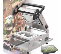 Macchina termosaldatrice a pressione manuale, per contenitori da asporto, 7-8 vassoi/minuto, ideale per bistecche e cibi cotti