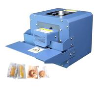 Macchina termosaldatrice automatica per sacchetti di plastica da 300 W,sigillatrice a nastro continuo da 6 m/min,temperatura e velocità regolabili,sigillatrice per sacchetti di plastica di vario tipo.